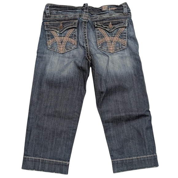 Kut From The Kloth Jeans Size 2 Denim Capri Cropped Dark Wash Denim Pants NWT - Picture 1 of 7